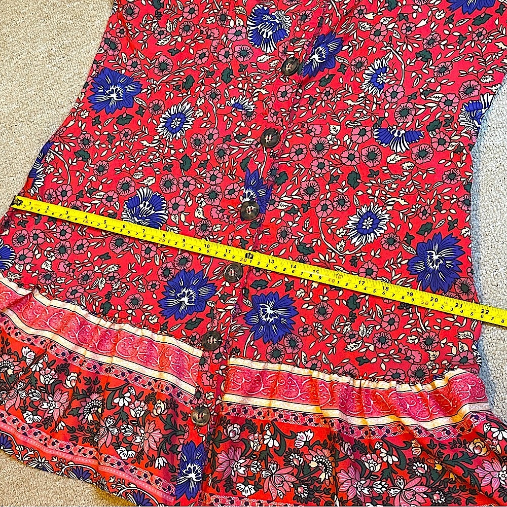 NEW Floral Button-Down Dress, size L - large, lightweight, summer new with tags - Picture 10 of 11